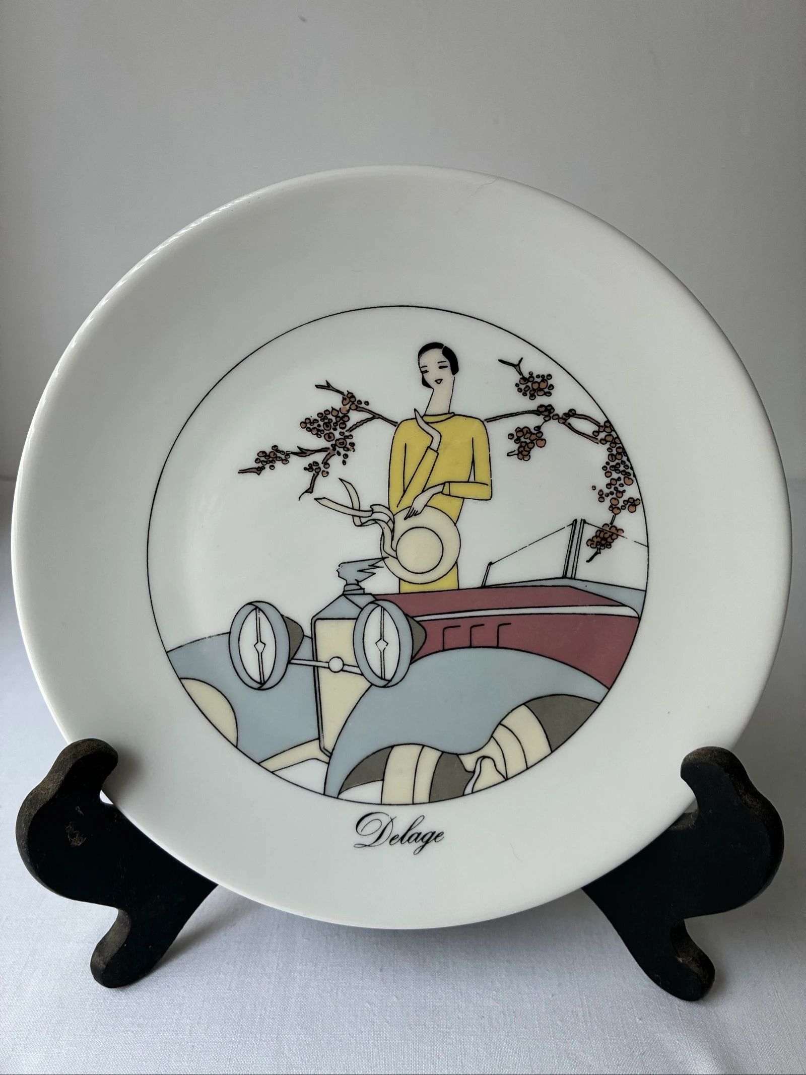 Klassiek Frans Porselein Verzamelbord Jacques Lobjoy - Delage